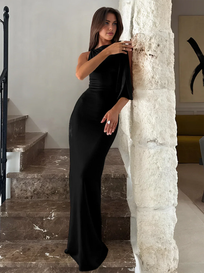 Elegant Knotted Waist Dress