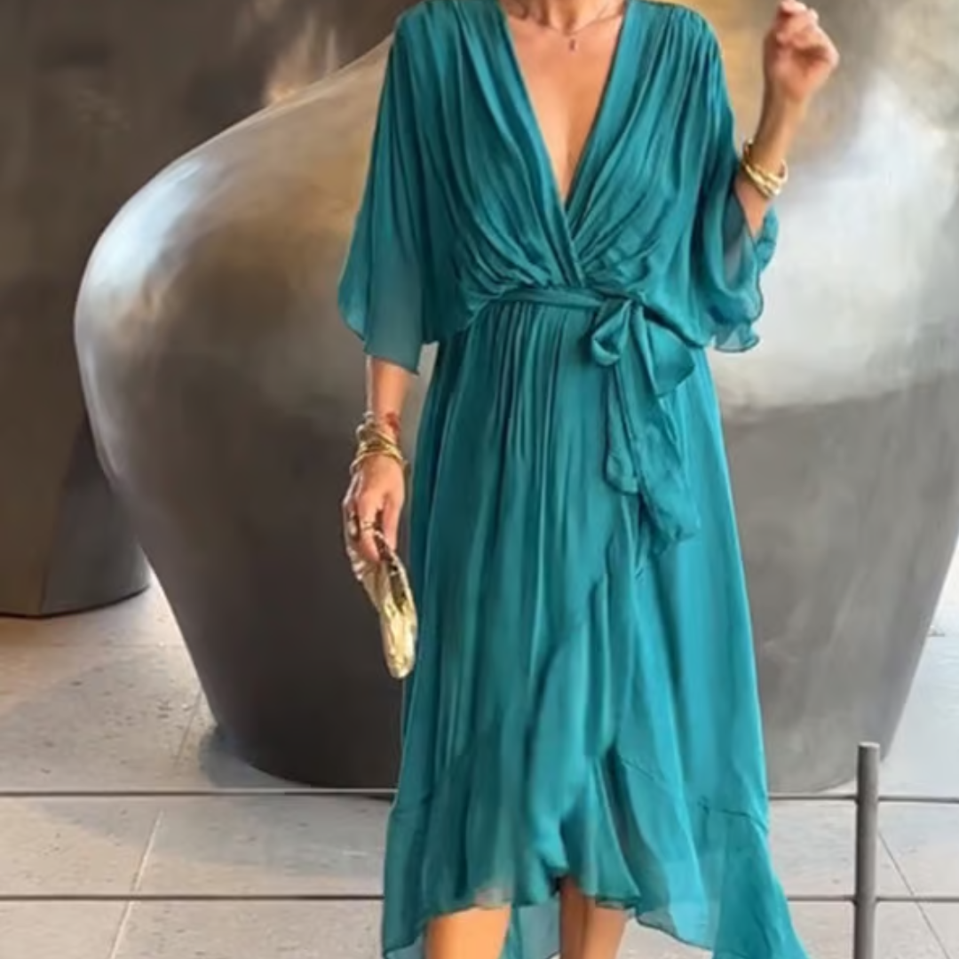 Flattering Curves V-Neck Dress