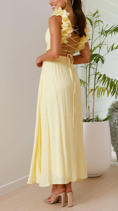 Cooling Yellow Maxi Dress