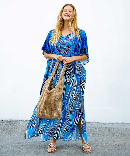 Eco-Soft Kaftan Dress