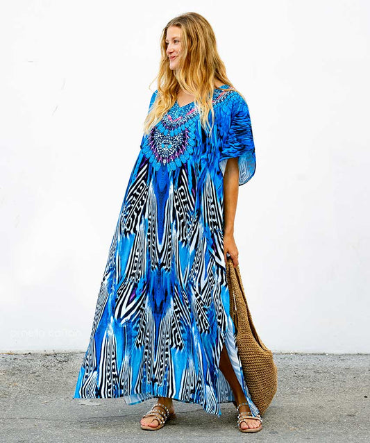 Eco-Soft Kaftan Dress
