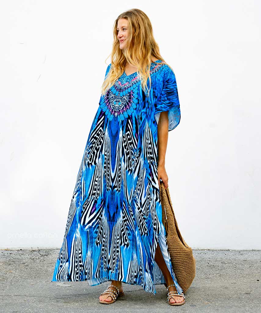 Eco-Soft Kaftan Dress