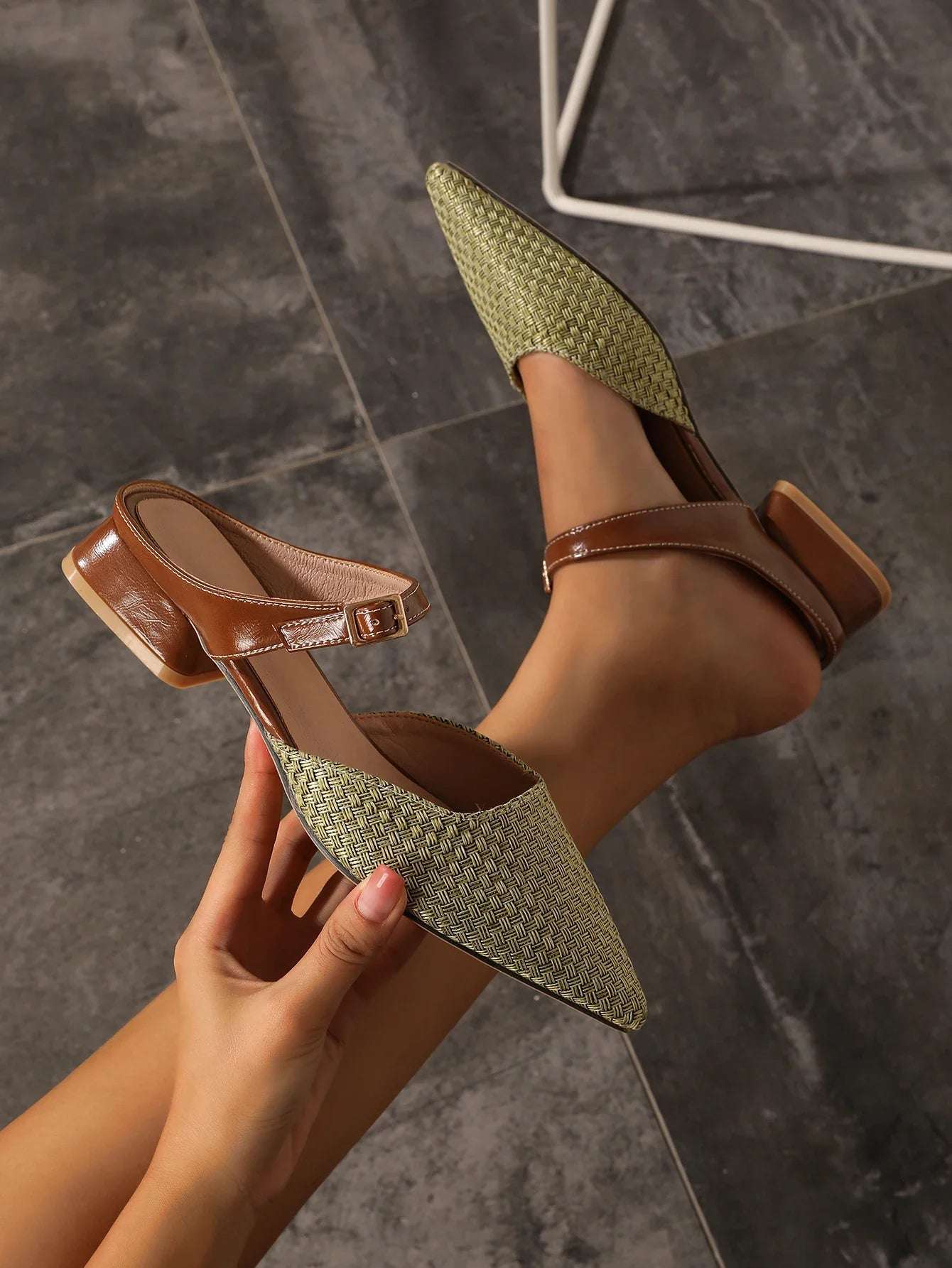 Sage-Comfort Mules