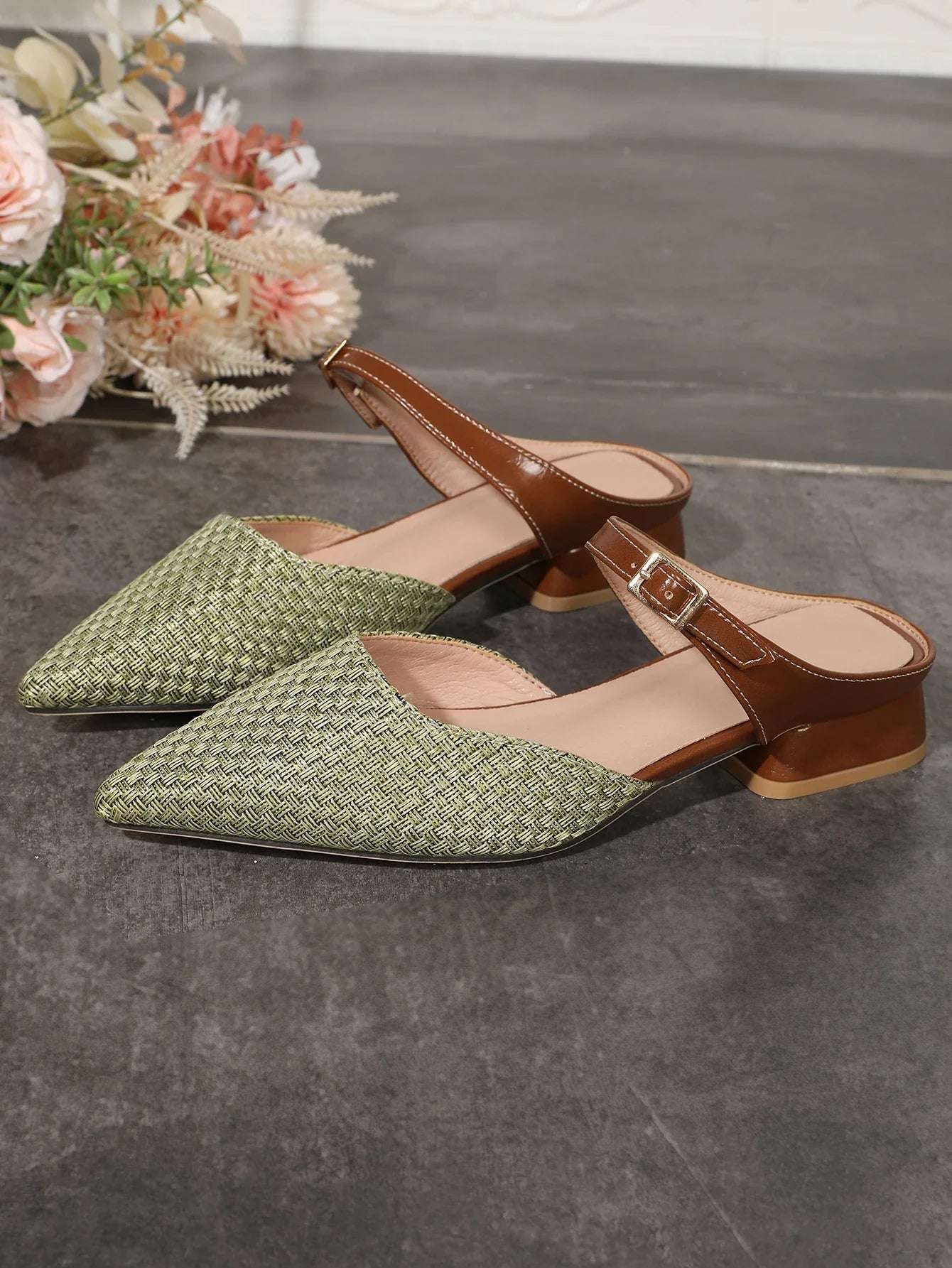 Sage-Comfort Mules
