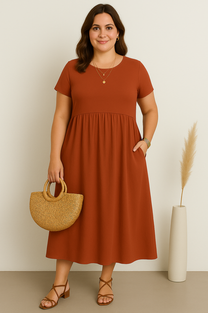 Soft-Green Comfort Dress