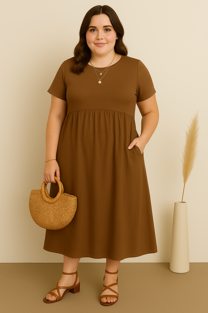 Soft-Green Comfort Dress