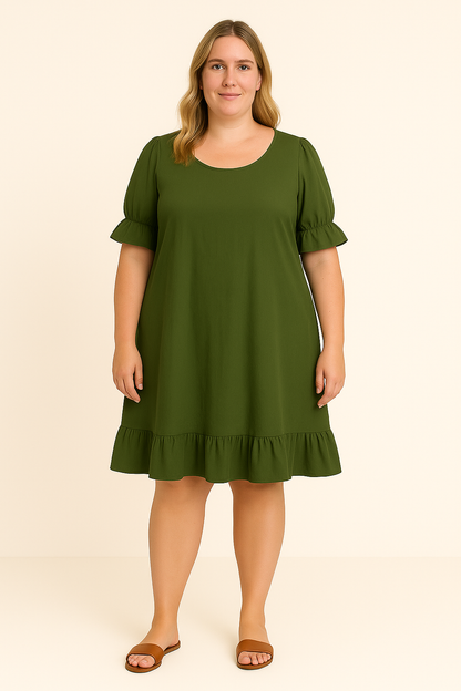 Cool-Comfort Ruffle Dress