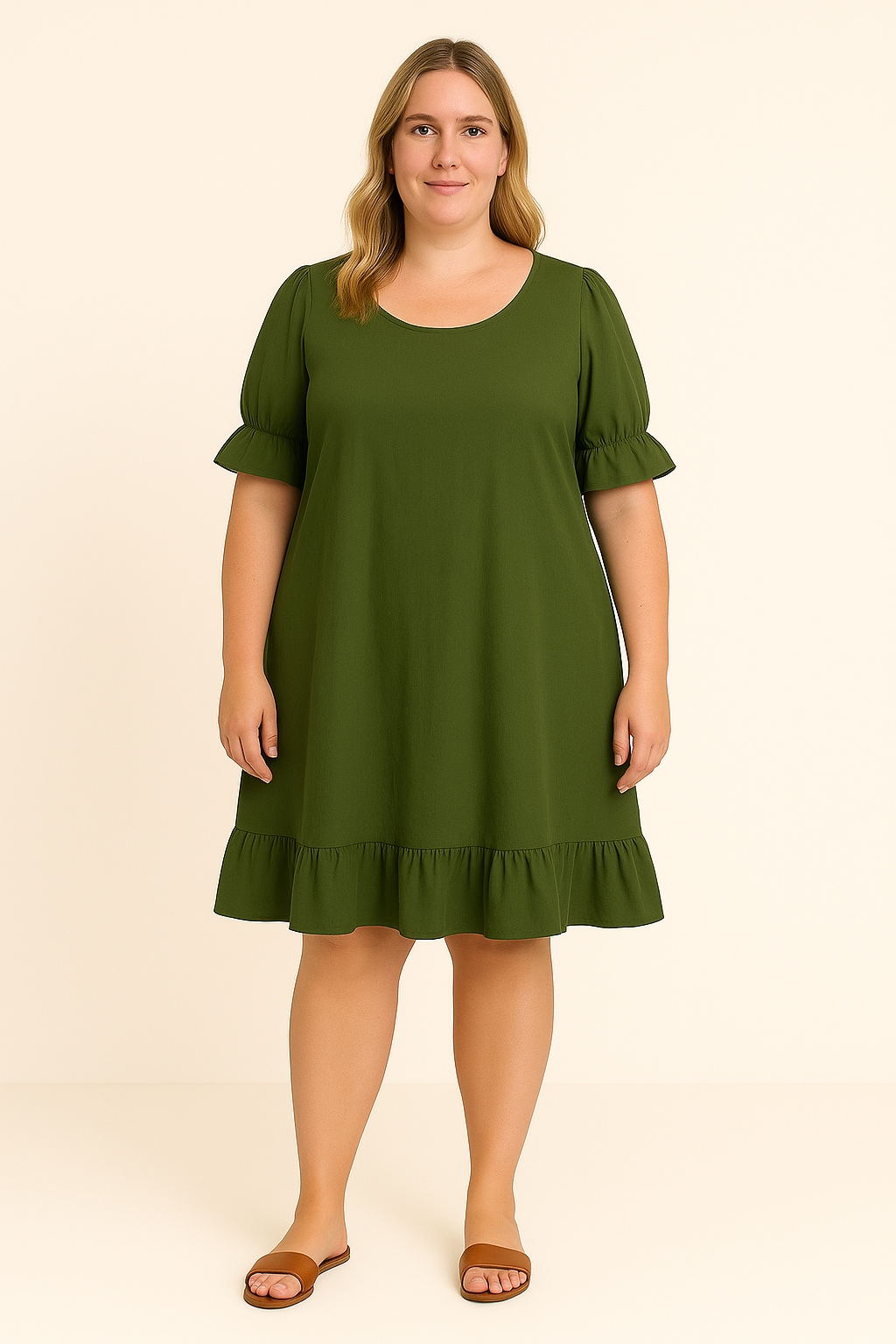 Cool-Comfort Ruffle Dress