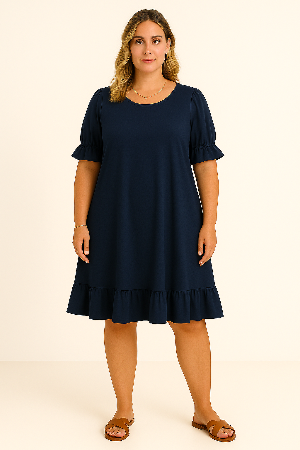 Cool-Comfort Ruffle Dress