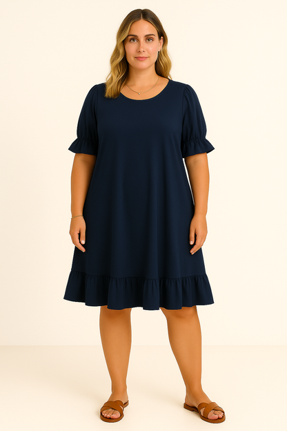 Cool-Comfort Ruffle Dress