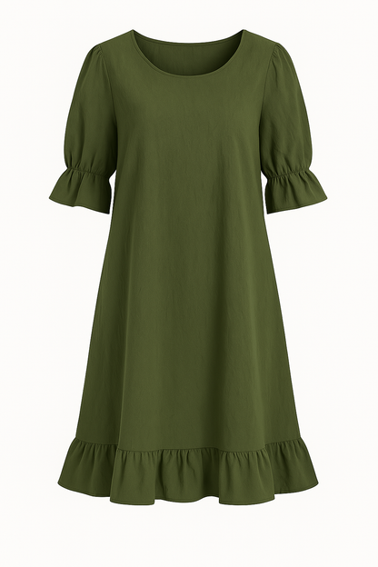 Cool-Comfort Ruffle Dress