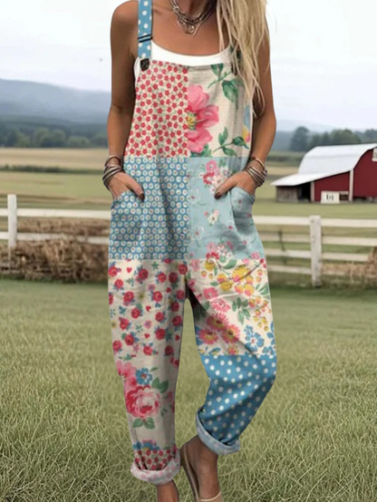 Vintage Floral Jumpsuit