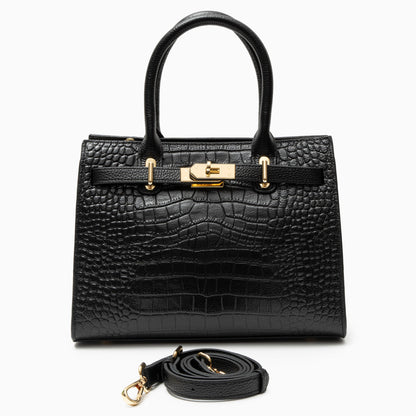 Day-to-Night Leather Handbag