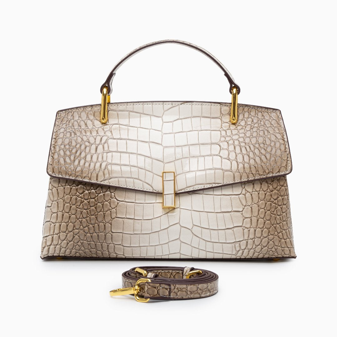 Polished Croc Tote