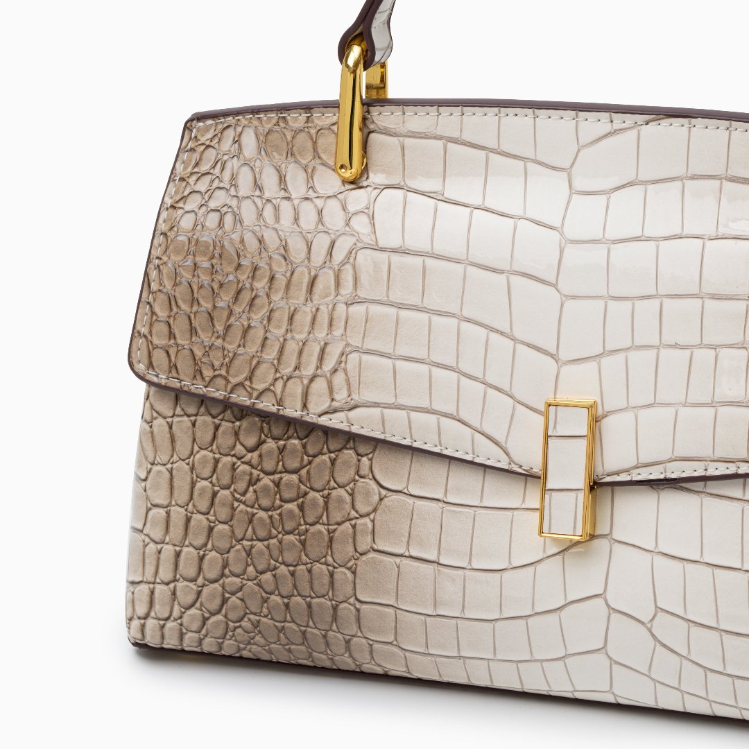 Polished Croc Tote