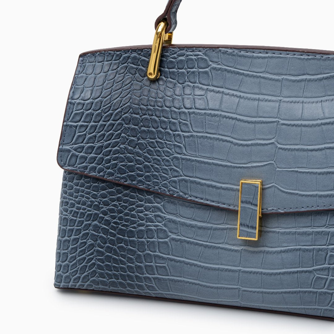 Polished Croc Tote