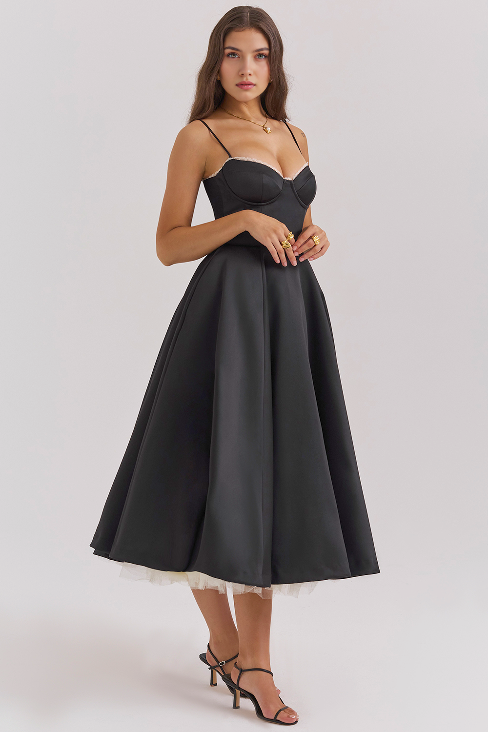 Elegant-Sculpting Midi Dress