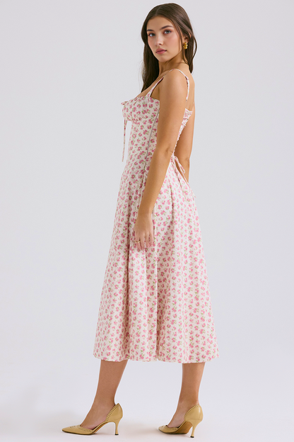 Vintage-Style Midi Dress