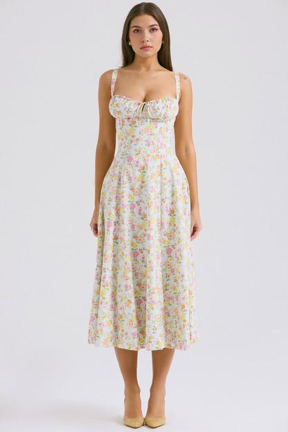 Vintage-Style Midi Dress