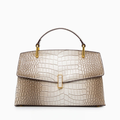 Polished Croc Tote