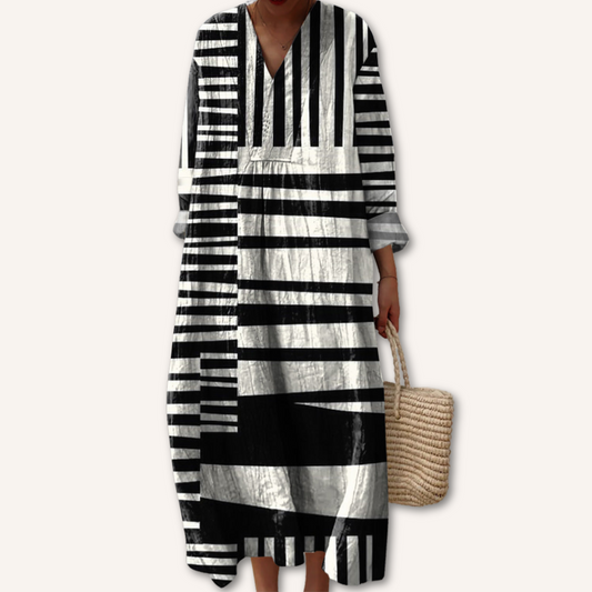 Boho-Chic Flowing Dress