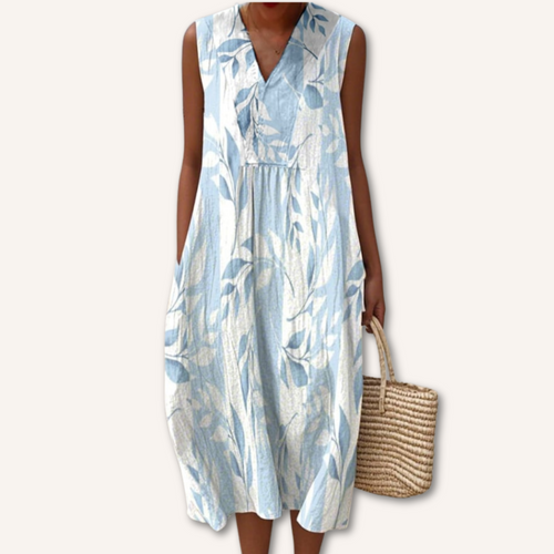 Ocean-Flow Elegant Dress