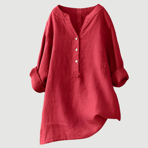 Breezy Comfort Linen Top