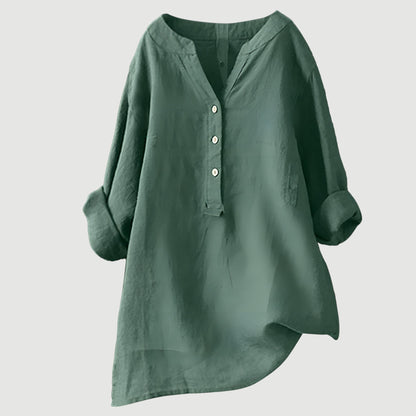 Breezy Comfort Linen Top