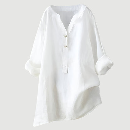 Breezy Comfort Linen Top
