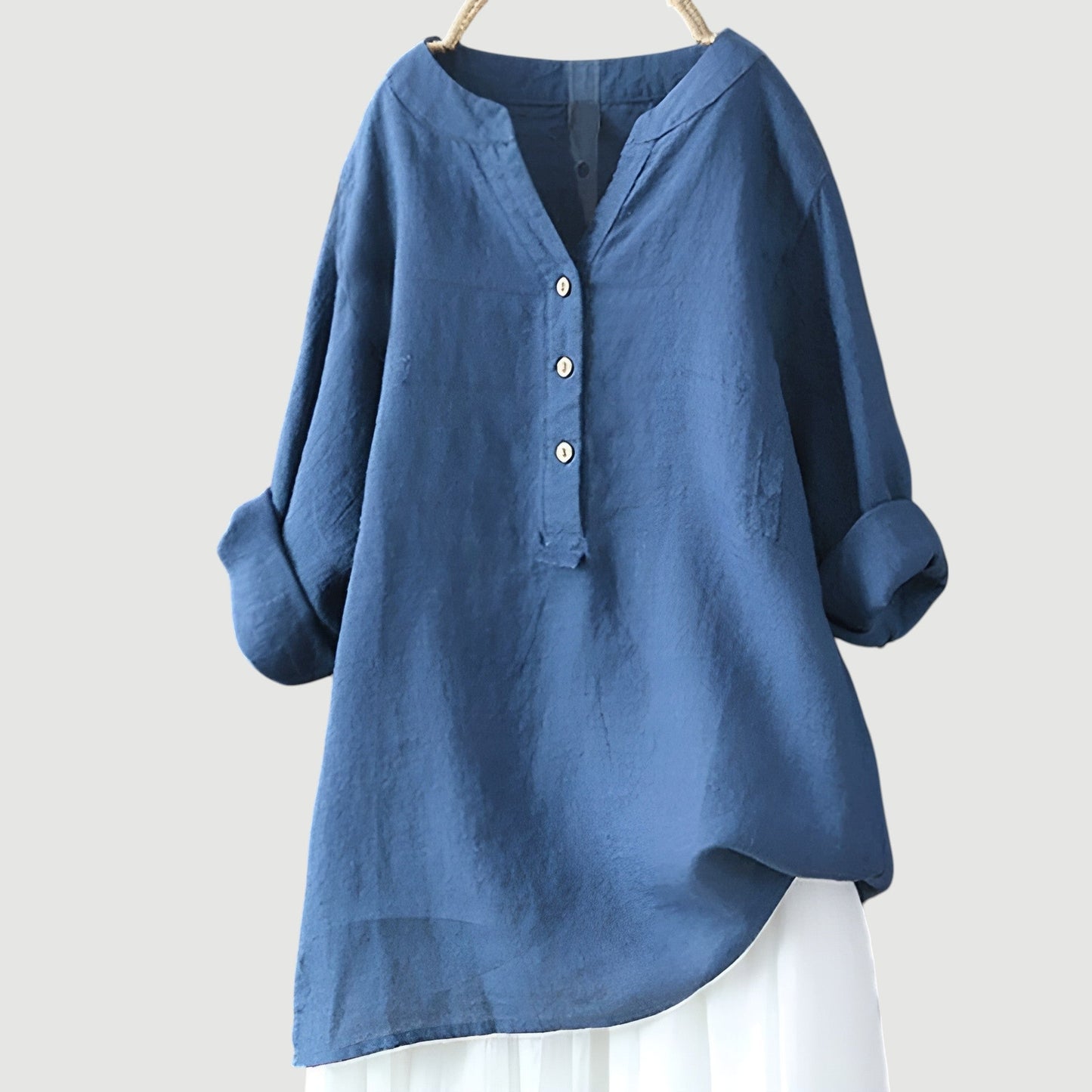 Breezy Comfort Linen Top