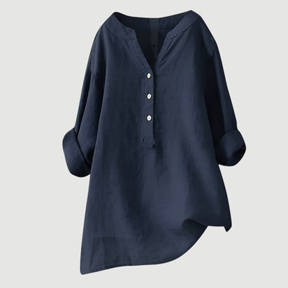 Breezy Comfort Linen Top