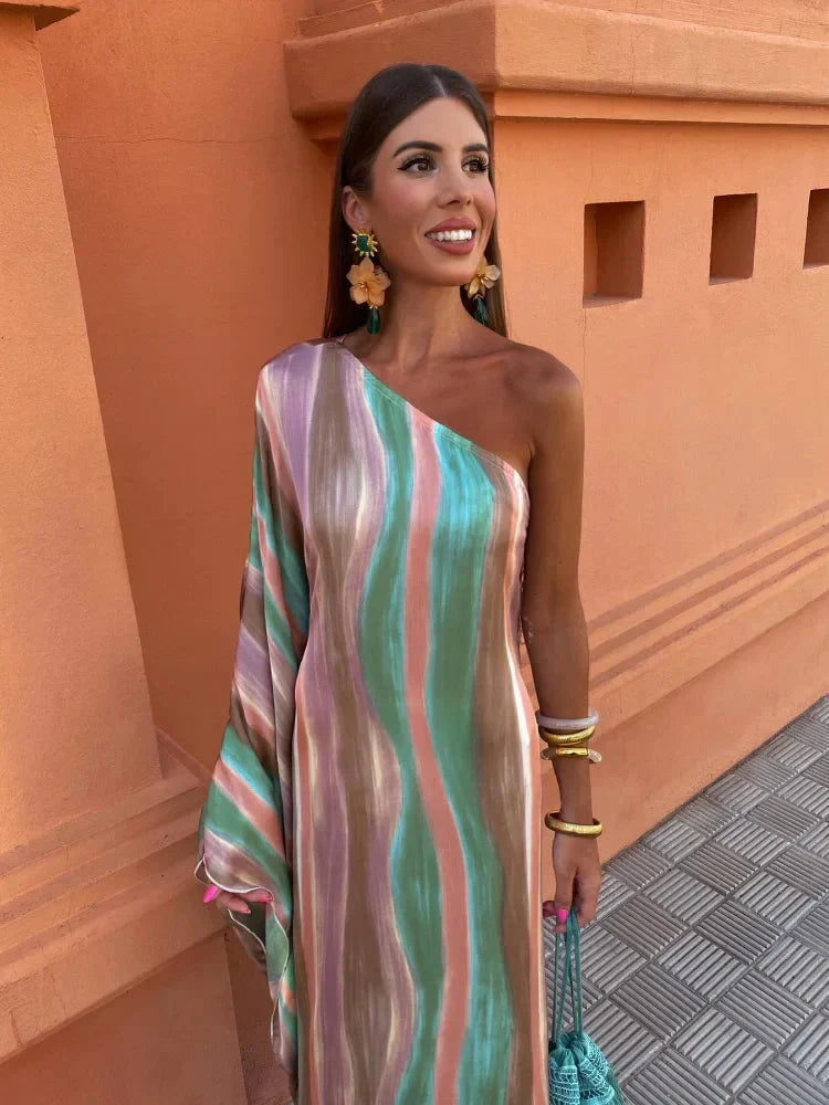 Lily Asymmetric Chic Maxi Dress