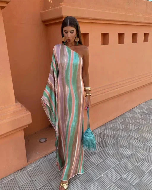 Lily Asymmetric Chic Maxi Dress
