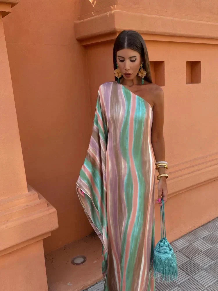 Lily Asymmetric Chic Maxi Dress