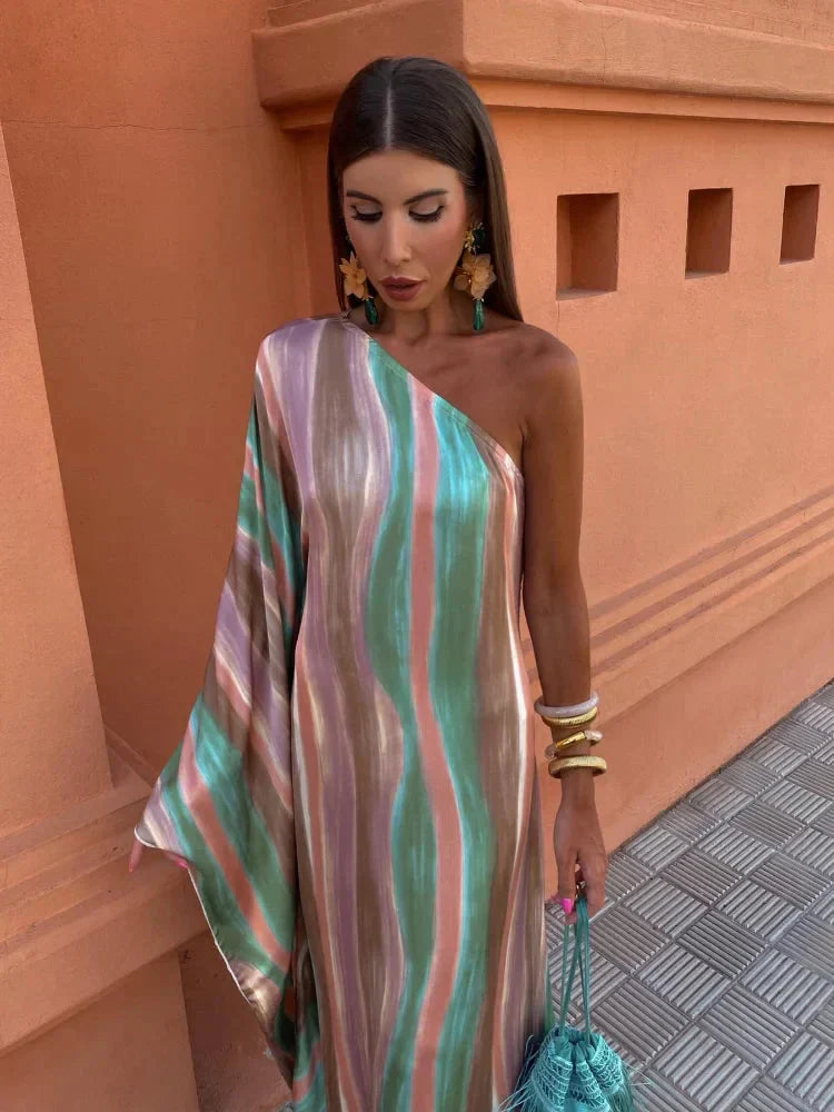 Lily Asymmetric Chic Maxi Dress