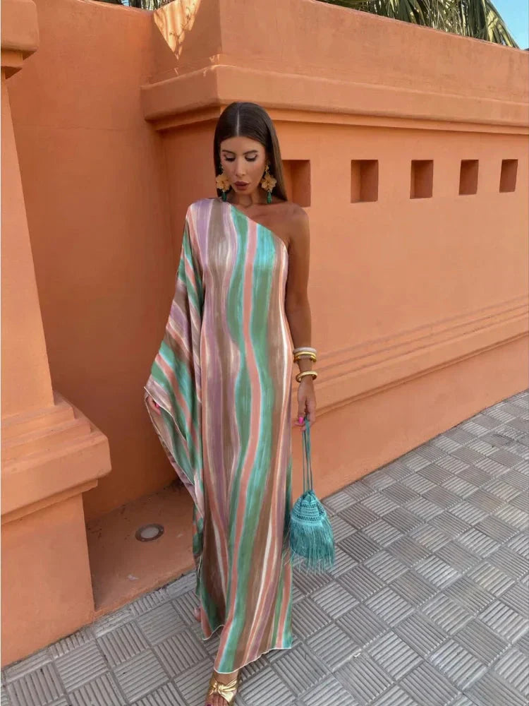 Lily Asymmetric Chic Maxi Dress
