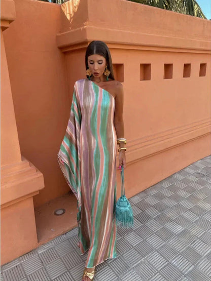 Lily Asymmetric Chic Maxi Dress