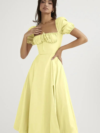 Floral-Print Midi Dress