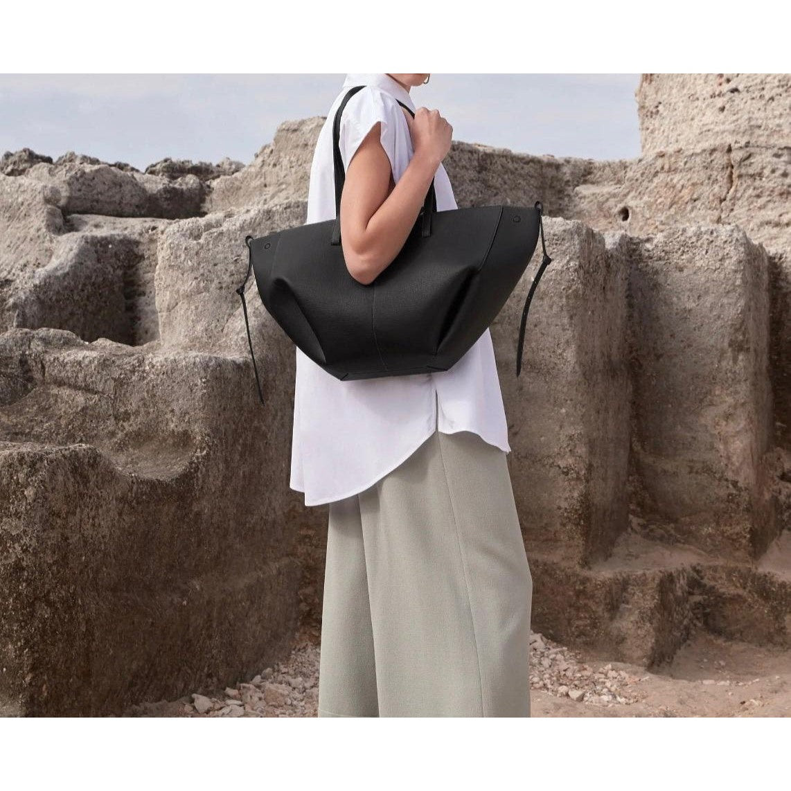 Laptop-Ready Leather Tote