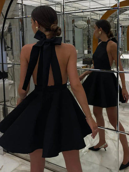 Waist-Cinch Satin Dress