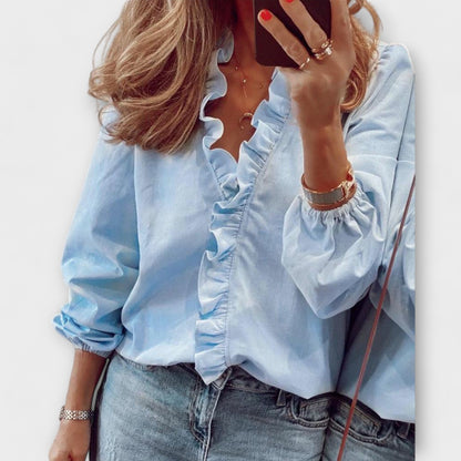 Elegant Drape Blouse