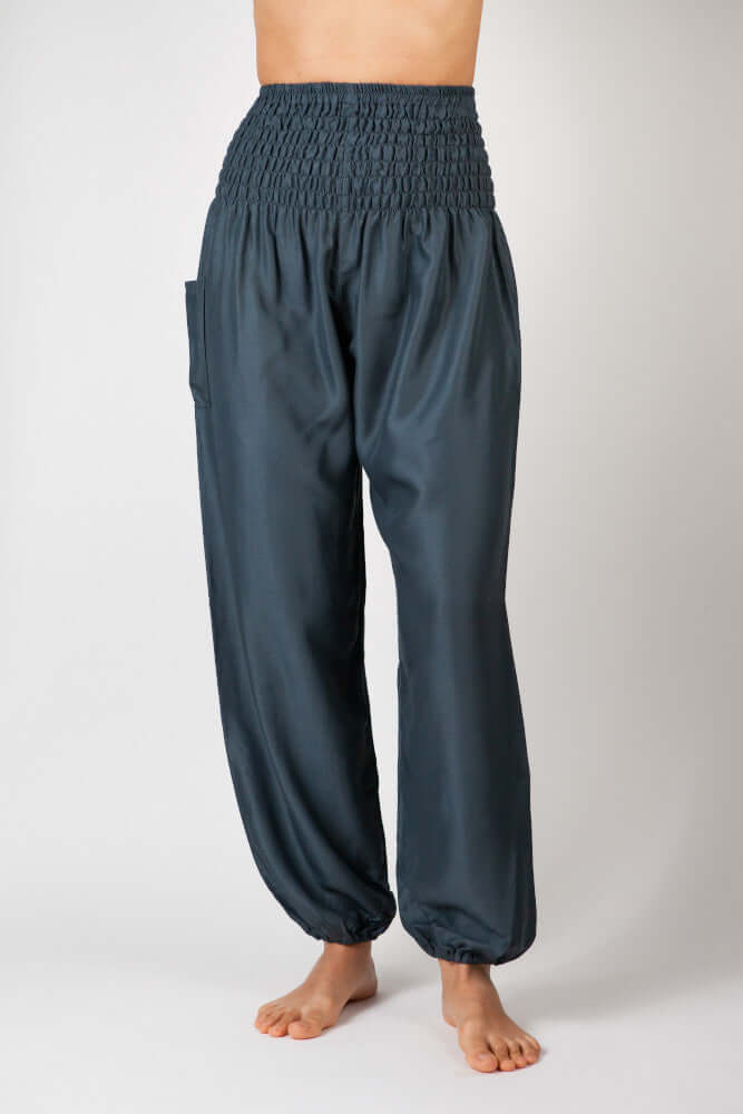 Easy-Waist Harem Trousers