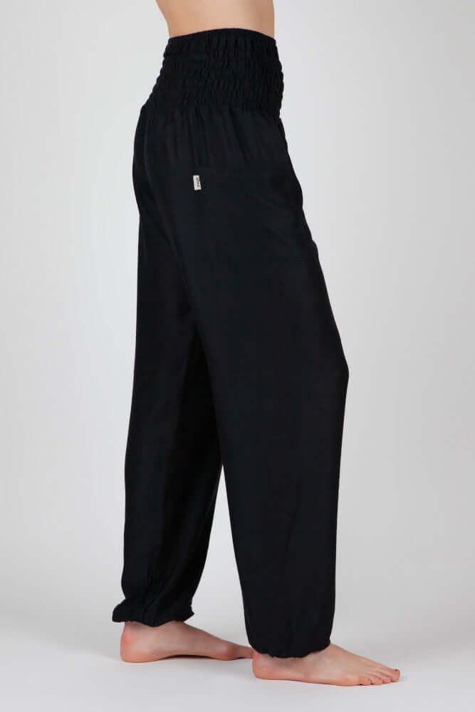 Easy-Waist Harem Trousers