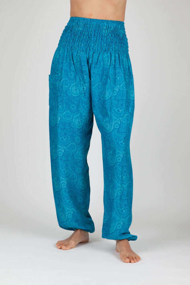 Easy-Waist Harem Trousers