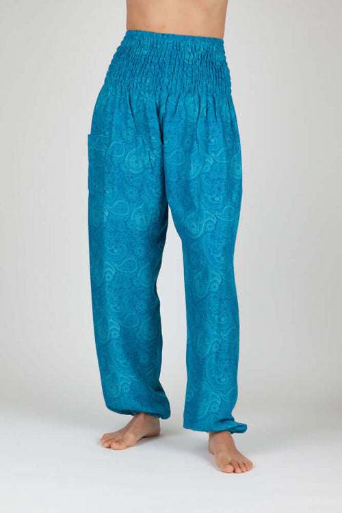 Easy-Waist Harem Trousers