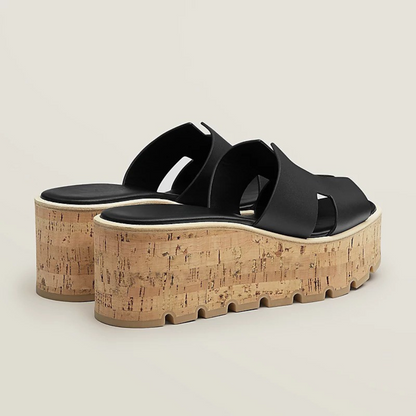 Vegan-Leather Comfort Sandals