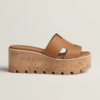 Vegan-Leather Comfort Sandals