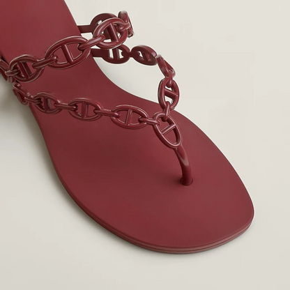 Waterproof Chain-Trim Sandals