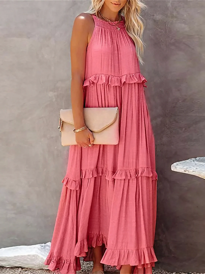 Breezy Ruffle Maxi Dress