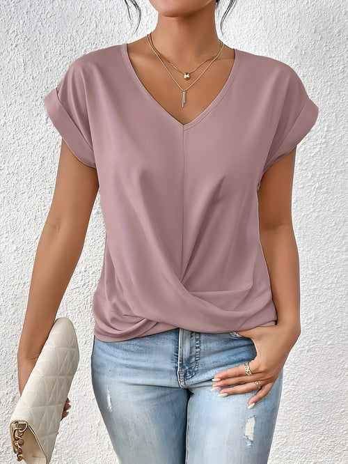 V-Neck Twist-Enhance Top